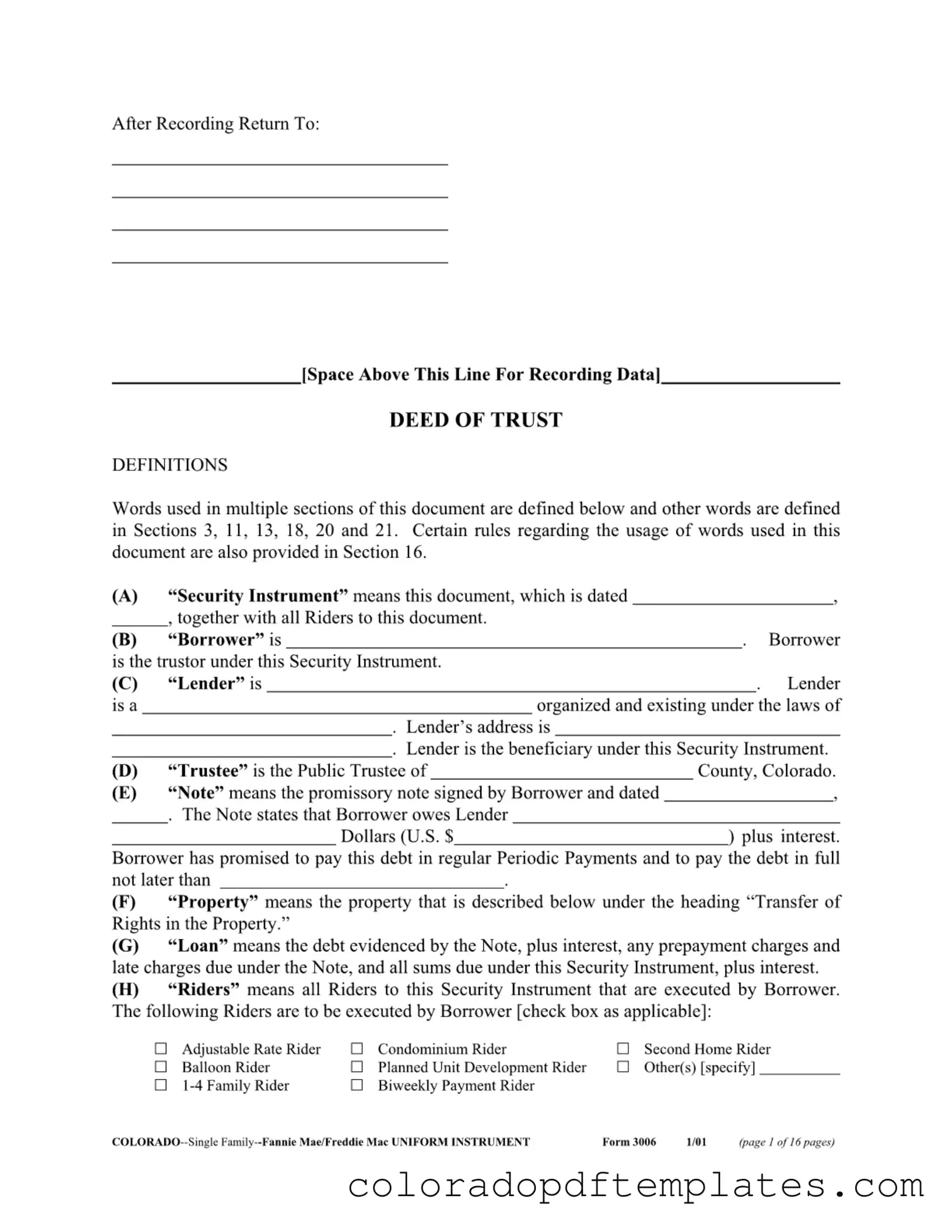 Download Colorado 3006 Form in PDF