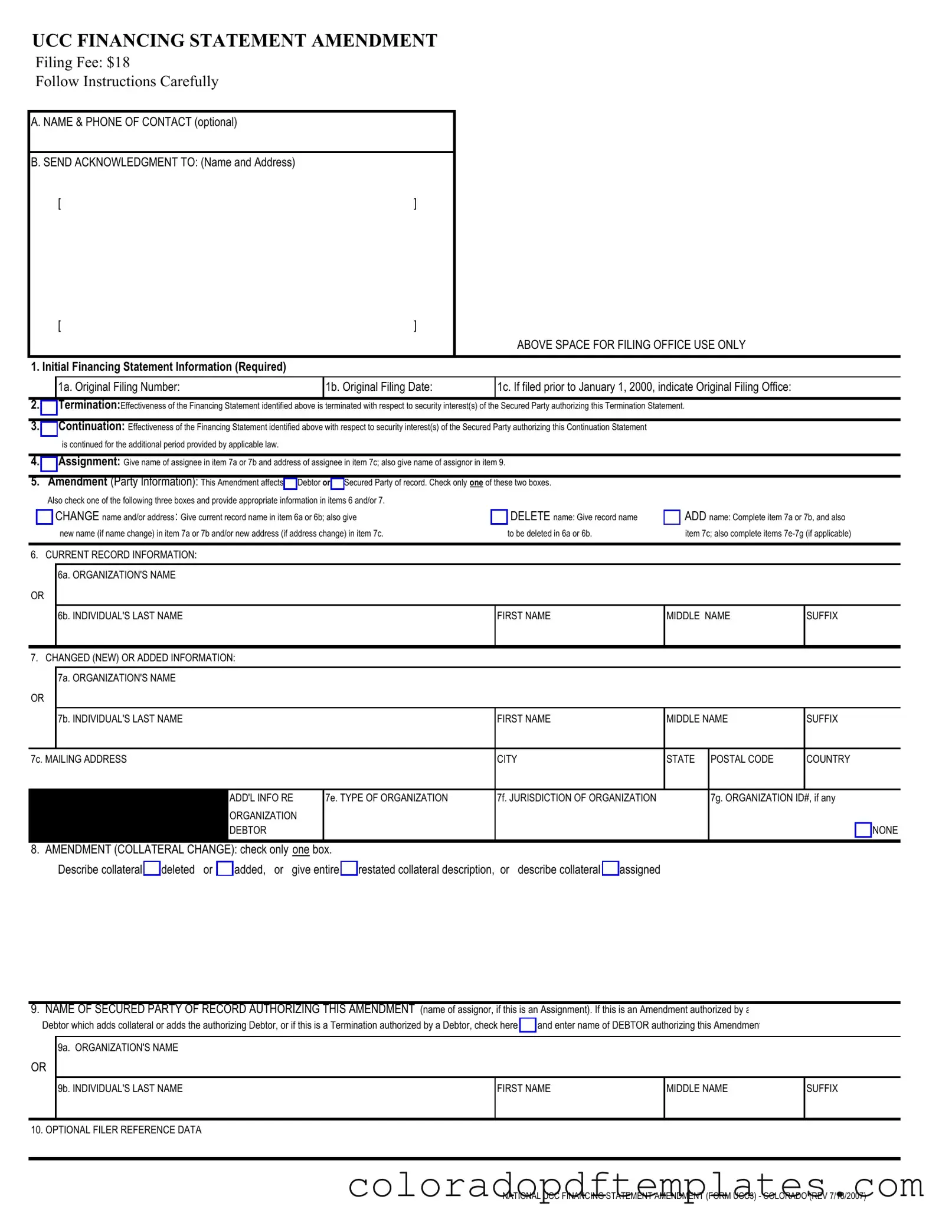 Download Colorado Ucc3 Form in PDF
