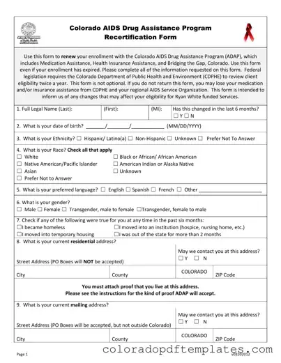 Download Adap Colorado Form in PDF