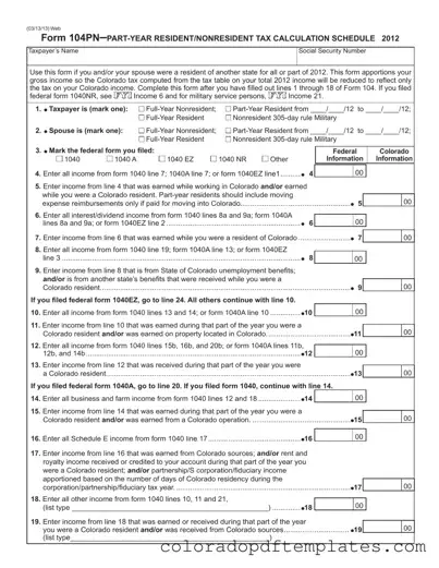 Download Colorado 104Pn Form in PDF