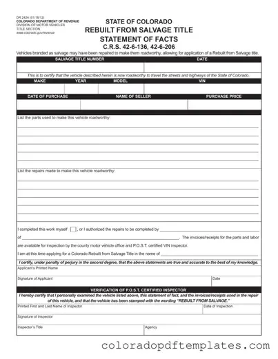 Download Colorado Dr 2424 Form in PDF