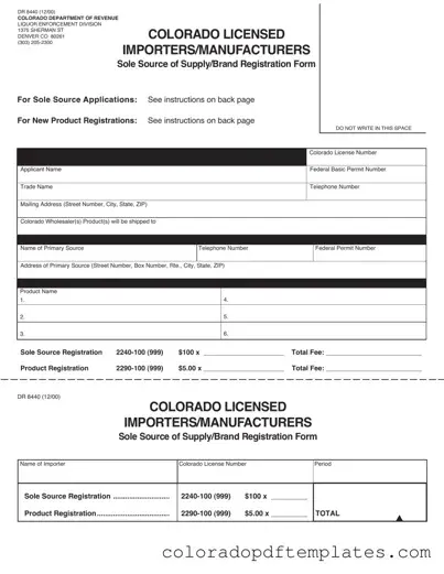 Download Colorado Dr 8440 Form in PDF