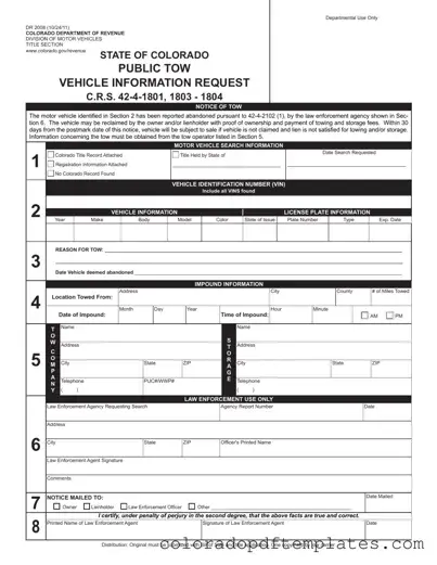 Download Colorado Dr Form in PDF