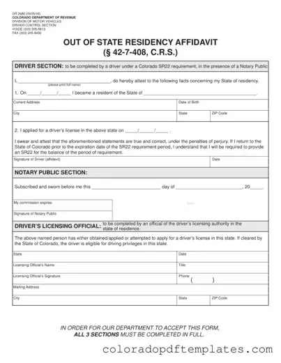 Download Dr 2680 Colorado Form in PDF