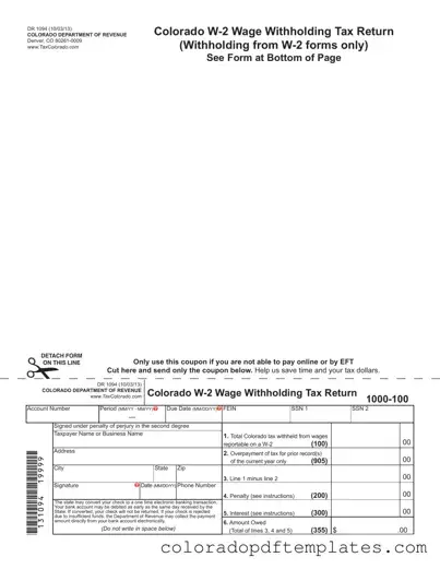 Download W2 Colorado Form in PDF
